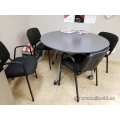 Ikea Galant Grey Rolling Round Table